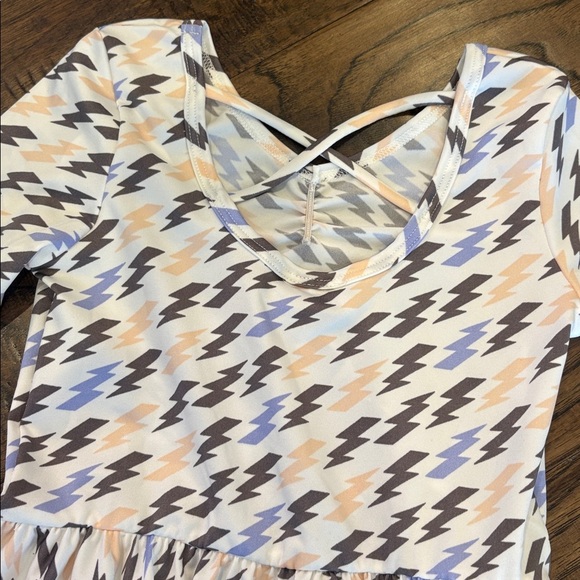 DotDotSmile lightning bolt print ballerina dress 5/6 - Picture 3 of 5